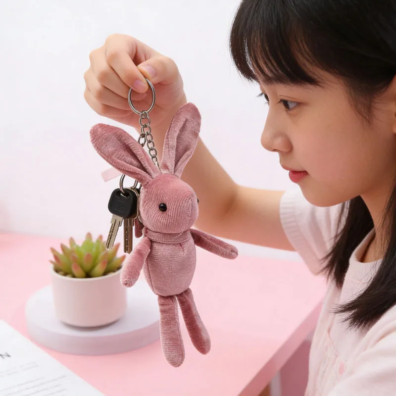 1-10 pçs desejo de páscoa coelho veludo pelúcia coelho perna longa boneca brinquedo pendurado ornamento animal de pelúcia decorativo presente acessório