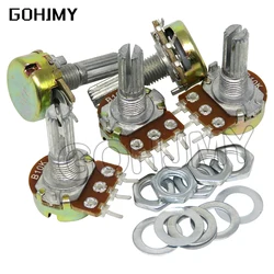 5PCS WH148 3PIN 20MM Single Couplet Potentiometer With Nuts B1K B2K B5K B10K B20K B50K B100K B250K B500K B1M 1K 2K 5K 10K 100K