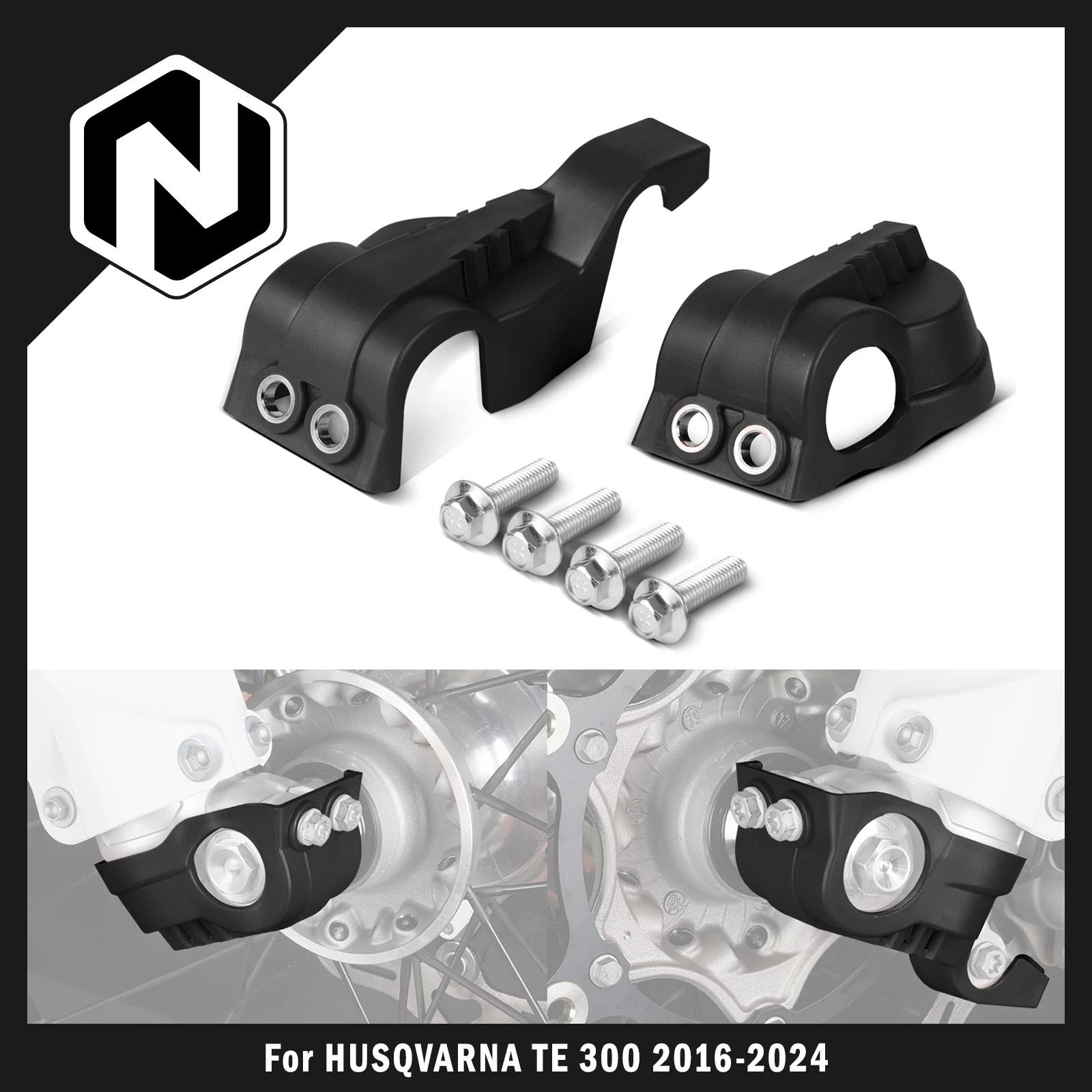 

NICECNC для Husqvarna TE 300 2016-2024 TE 300i FE 250 FE 350 FE 450 501 TX 300 Защитная крышка передней вилки для KTM EXC 300