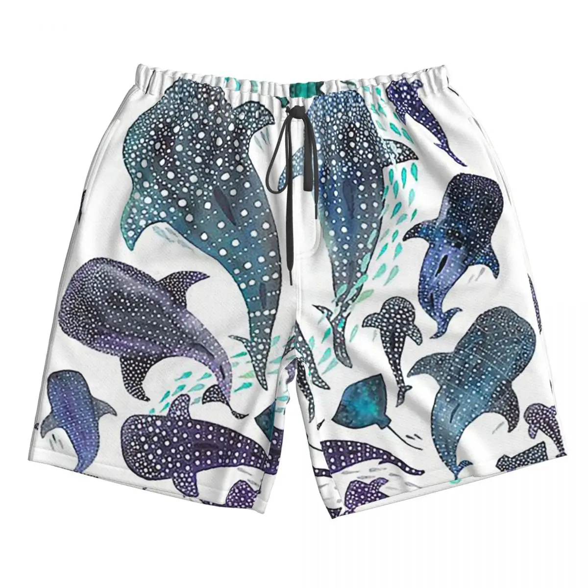 

Whale Shark, Ray And Sea Creature Play Trunks Beach Board Shorts Casual Quick Dry Swim Summer Men Pants
