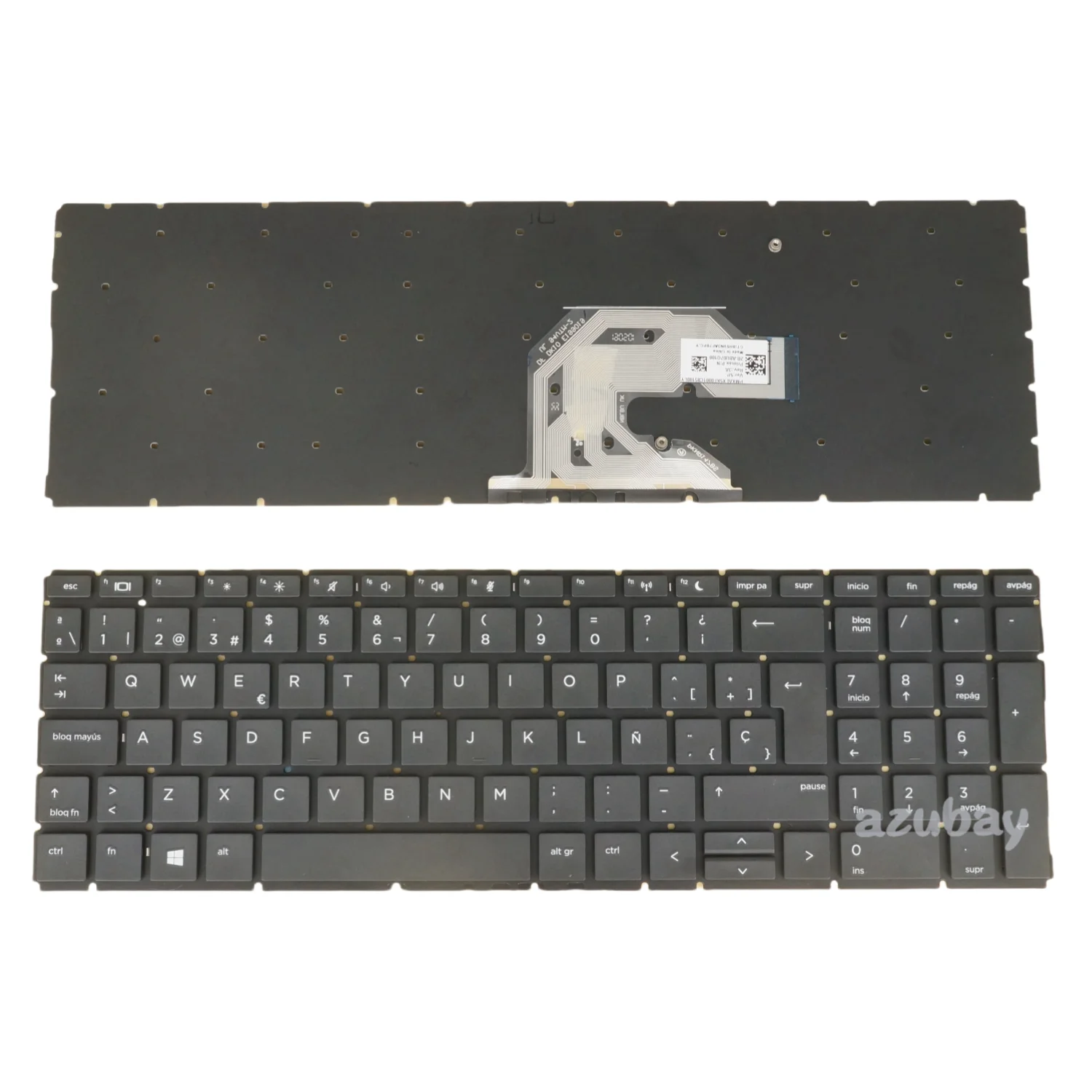 

Испанская клавиатура для ноутбука Hp 2B-Abu07Q100, Probook 450 G6/G7, 455 G6/G7, 450R G6, 455R G6, без рамки