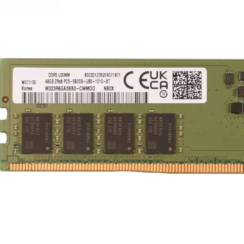 M323R6GB3BB0-CWM DDR5-5600 UDIMM Server Memory Unbuffered DIMM UDIMM 16gb 32gb 48gb 64gb 96gb s