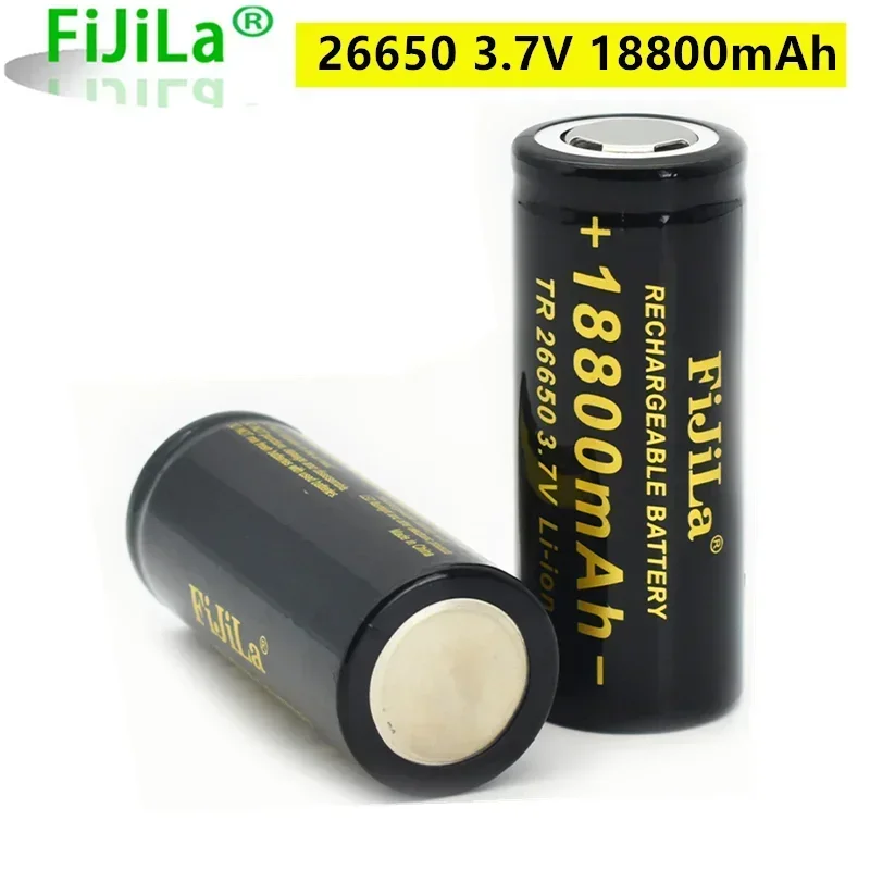 New Original high quality 26650 battery 18800mAh 3.7V 50A lithium ion rechargeable battery for 26650 LED flashlight