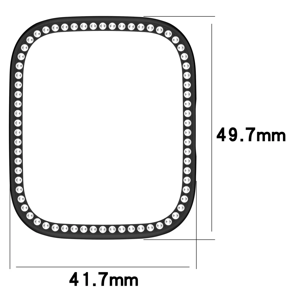 레드미 워치3 라이트 / 워치3 액티브 / 워치3 유스 에디션용 커버 케이스, 다이아몬드 무늬 단일 줄 보호 케이스