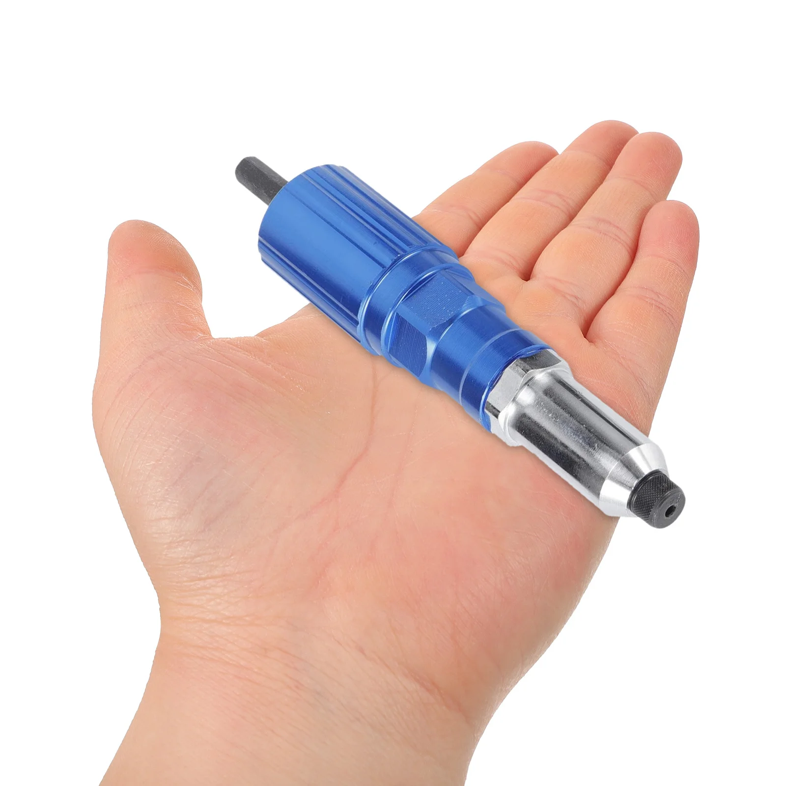 1 Set Rivet Gun Kit Electric Rivet Driver Adapter Aluminum Alloy Converter Cordless Drill Riveter Attachment for Metal Repair