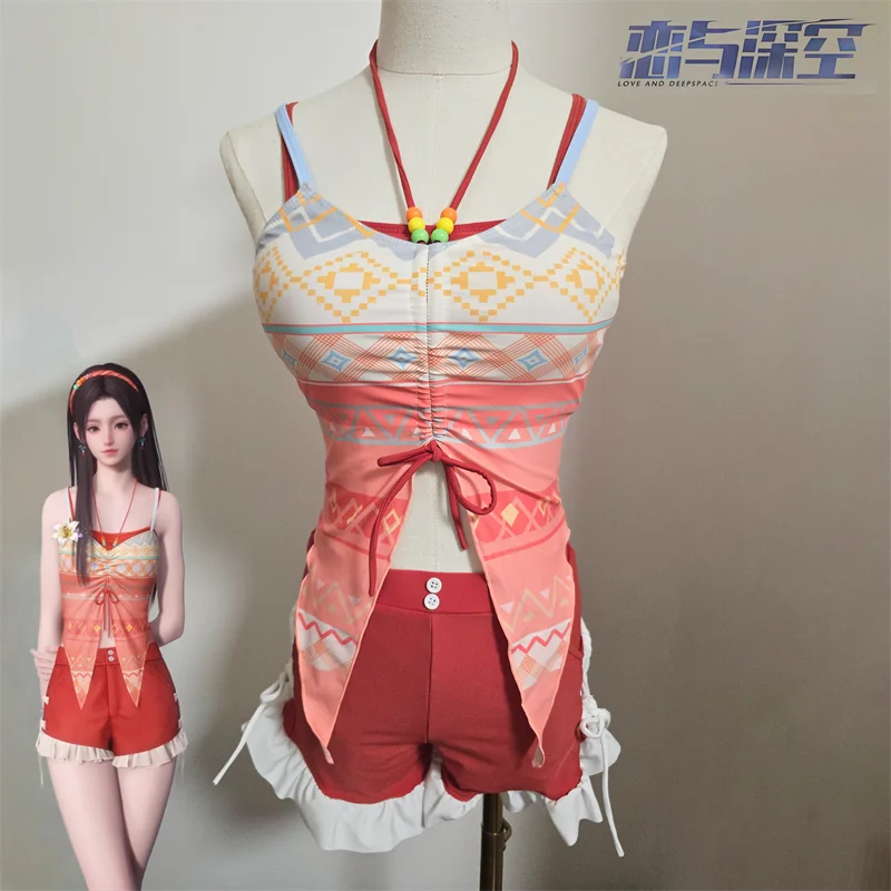Juego Love and Deepspace Hunter Girl, disfraz de Reverie de verano para mujer adulta, traje de baño de verano, traje de fiesta de Halloween