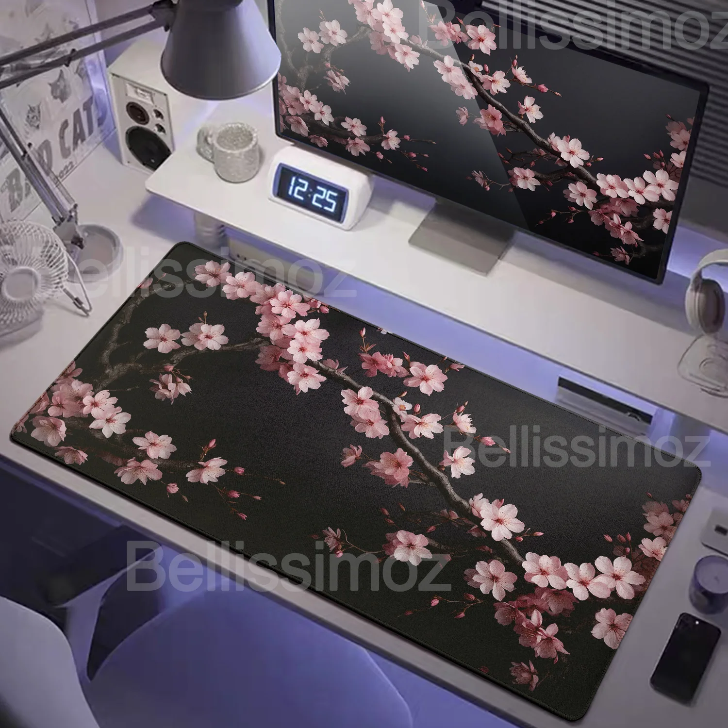 

Red Cherry Blossom Gaming Mouse Pad 1000x500mm Office XXL Large Mouse Mat Sakura Desk Pad Non-Slip Rubber Mousepad Table Playmat