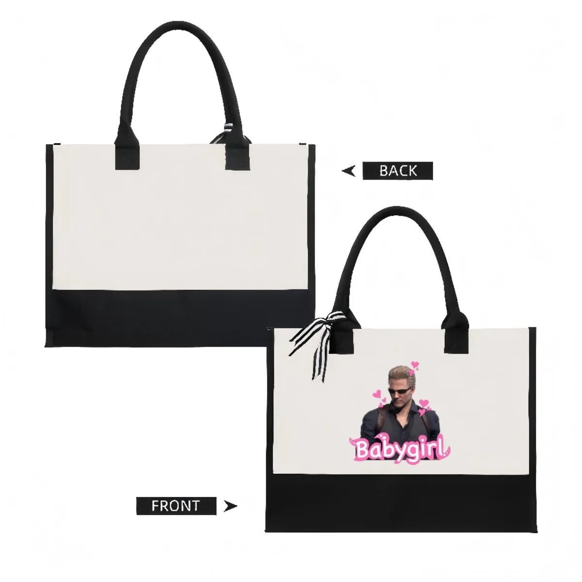 ويسكر 2026 جديد وصول موضة عملية واسعة قابلة لإعادة الاستخدام حمل حقيبة نمط طباعة 2 لهجة الثقيلة حقيبة كتف كبيرة f