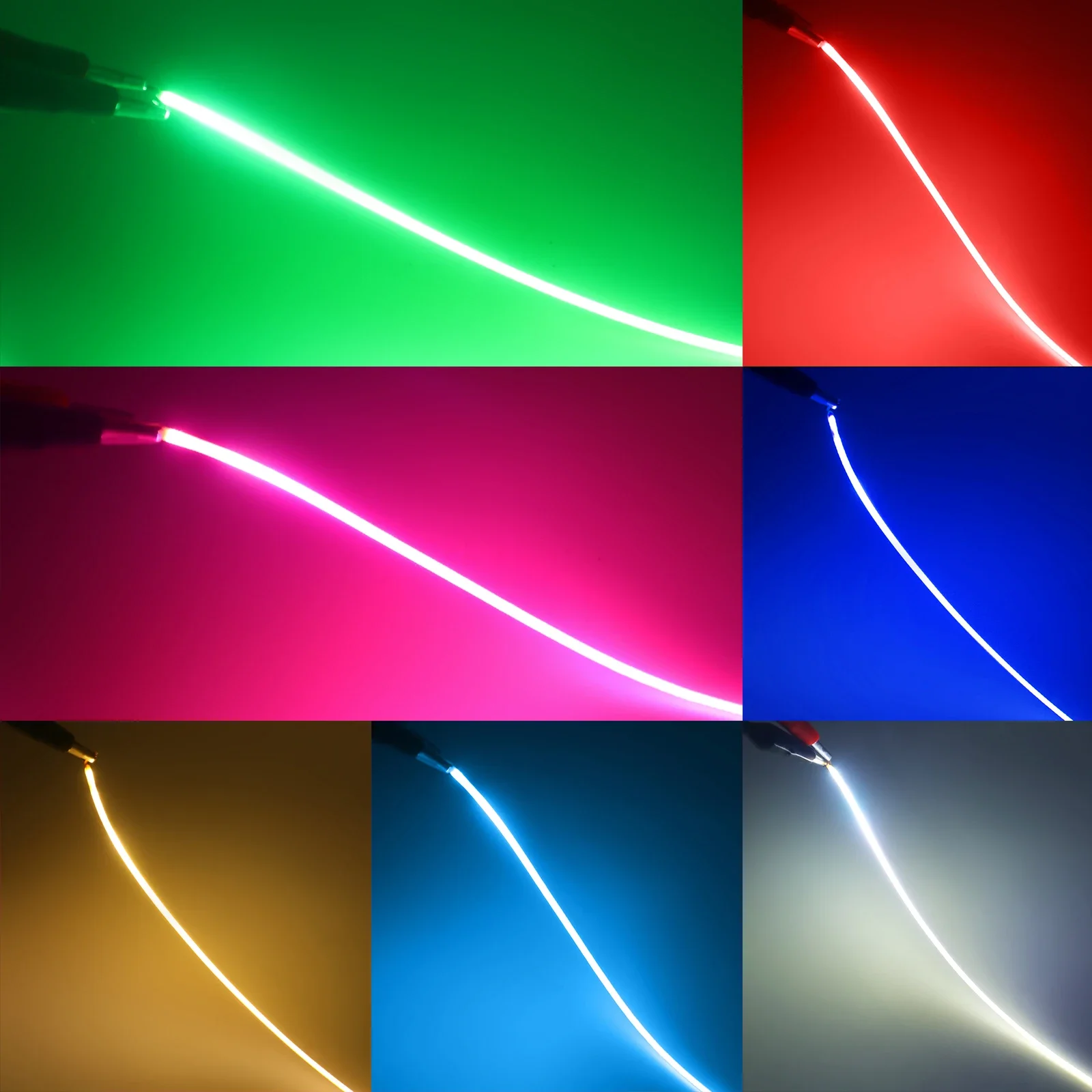 Free Cut Flexible LED Filament for LED Bulb 25mm 80mm 110mm 128mm 190mm 255mm 300mm DC 3V Lamp Accessories Diode DIY Parts