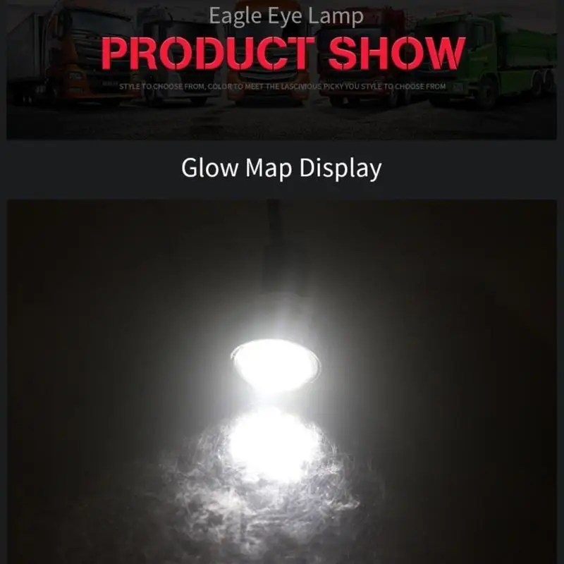 

31BC Work Light Eye LED 23mm 4014 12SMD Led Headlights Auto Bicycle-Driving Spot Fog Lamp Waterproof Headlamp 2pcs