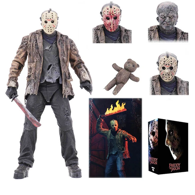 Freddy Jason Abbildung Original NECA Freddy vs Jason FVJ Ultimative Jason  Voorhees Action Figure Spielzeug Puppe Weihnachten Geburtstag Geschenk -  AliExpress