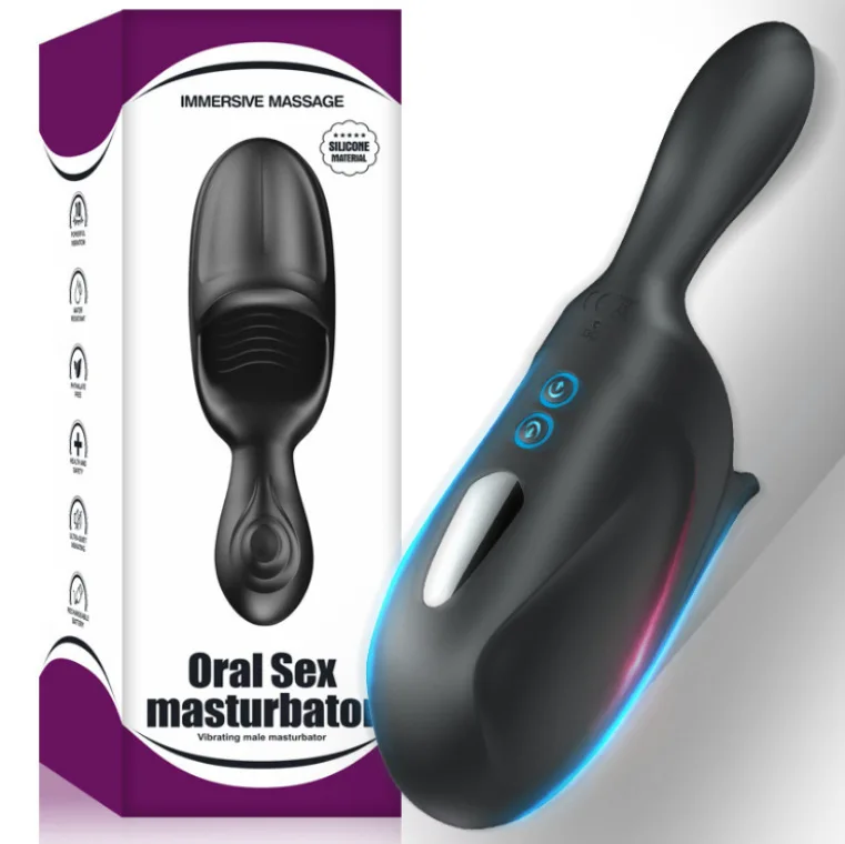 Glans Trainer For Men Powerful Vibrating Penis G Spot Masturbator Male Masturbator Glans Stimulate Massager Cup For Men