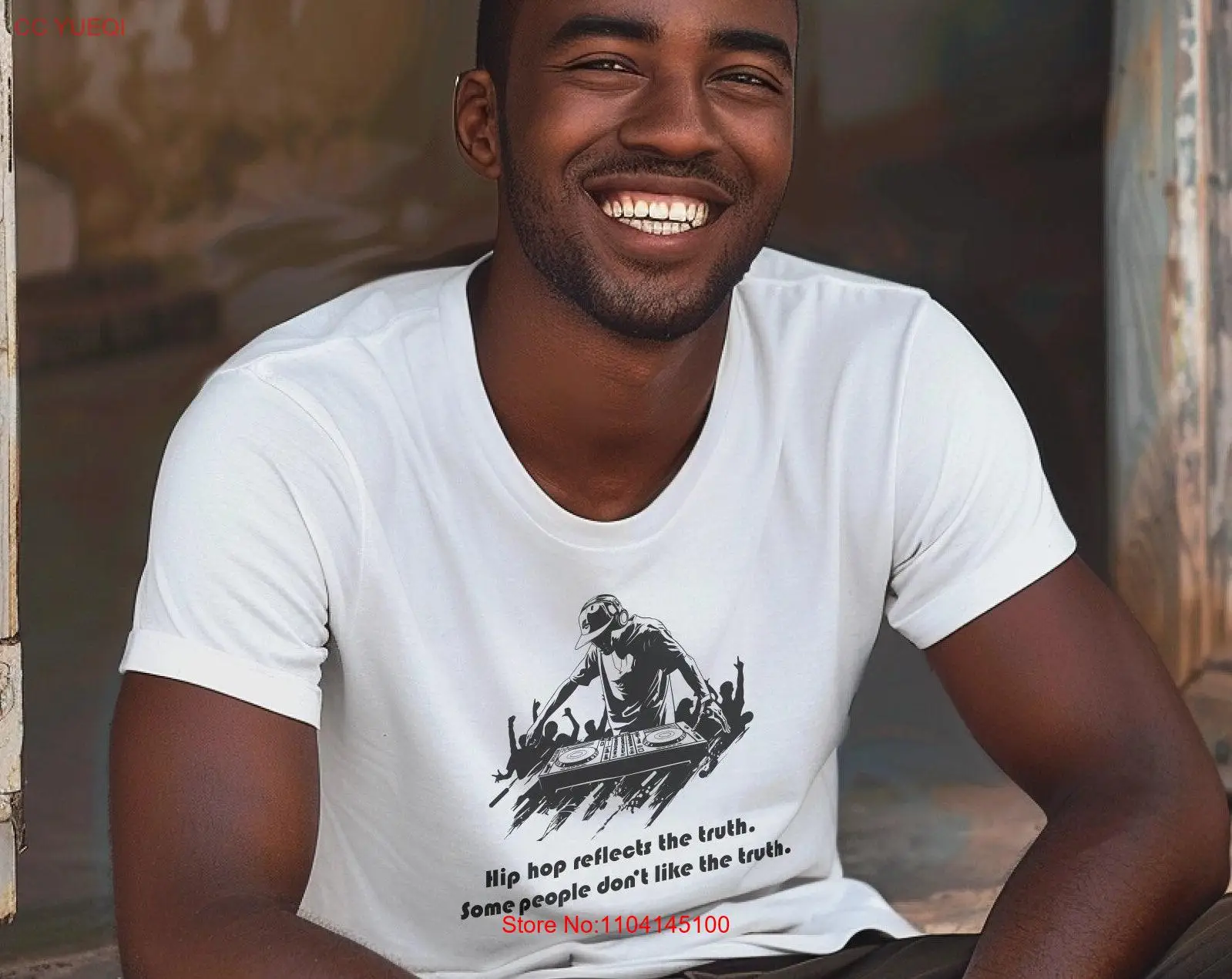 

Hip hop t shirt rap DJ nightclub unisex gifts for him dad long or short sleeves