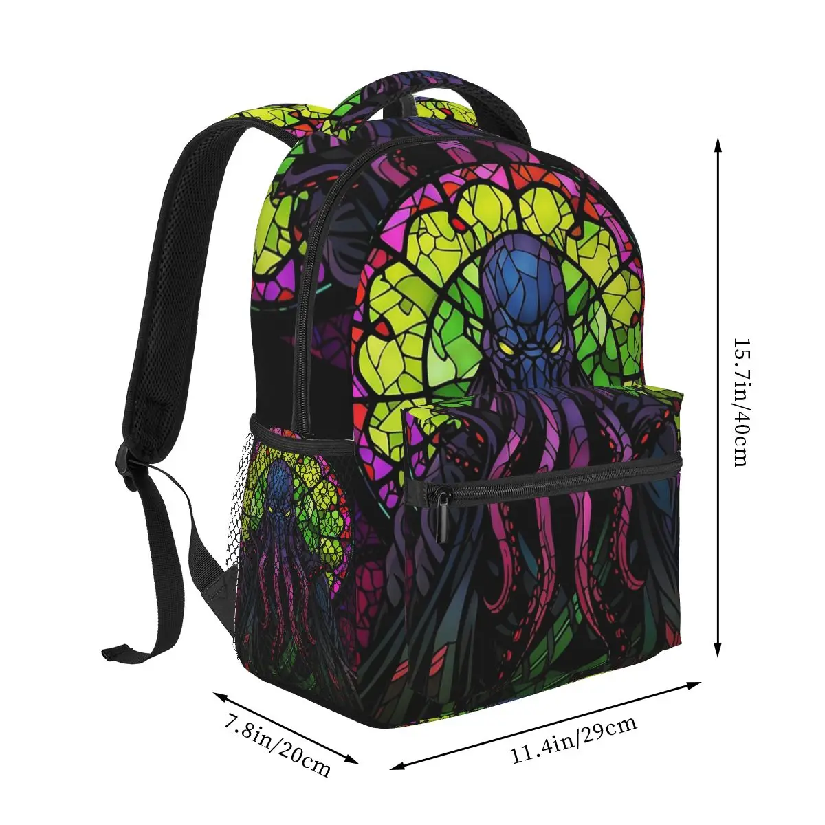 As incríveis mochilas de vidro manchado para meninos e meninas, mochilas escolares infantis, mochila para laptop, bolsa de ombro, mochila, grande capacidade