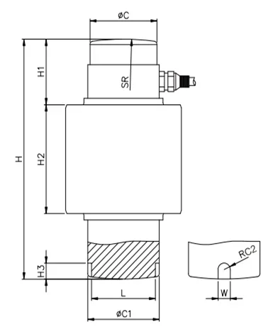 High precision and good stability weighing column type suitable for truck scales 10T 20T 30T 40T 50T 60T