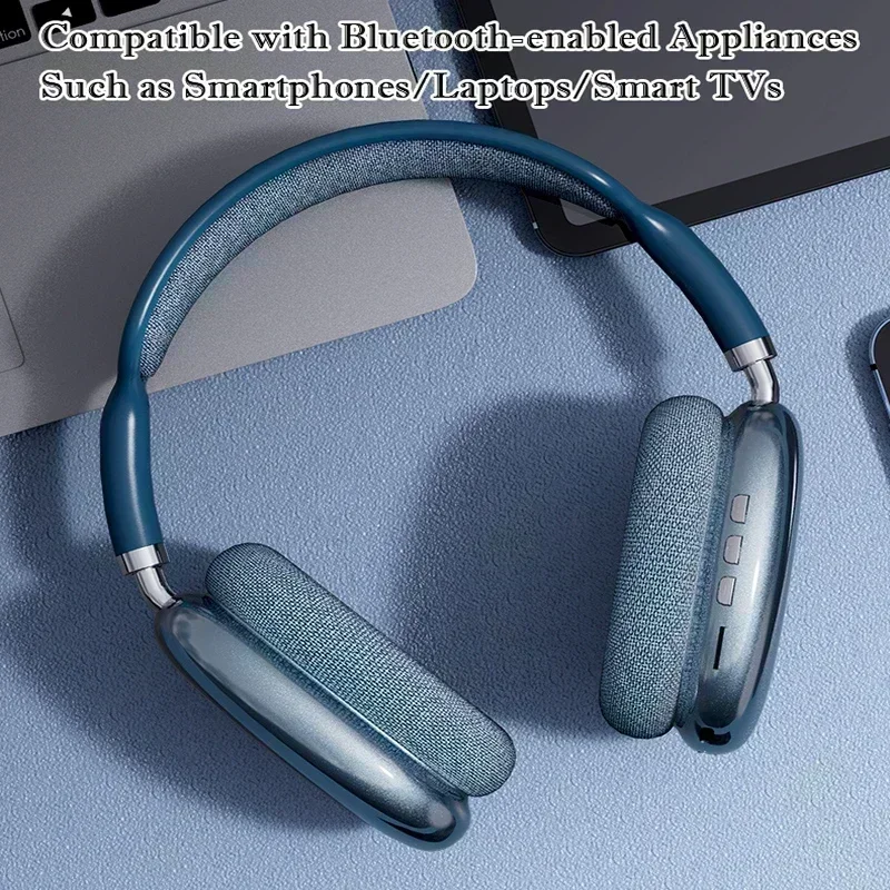 New 5pcs P9 Pro Max New with Card Slot Noise Canceling Wireless Bluetooth Headset with Microphone Over-Ear Sports Gaming Headset