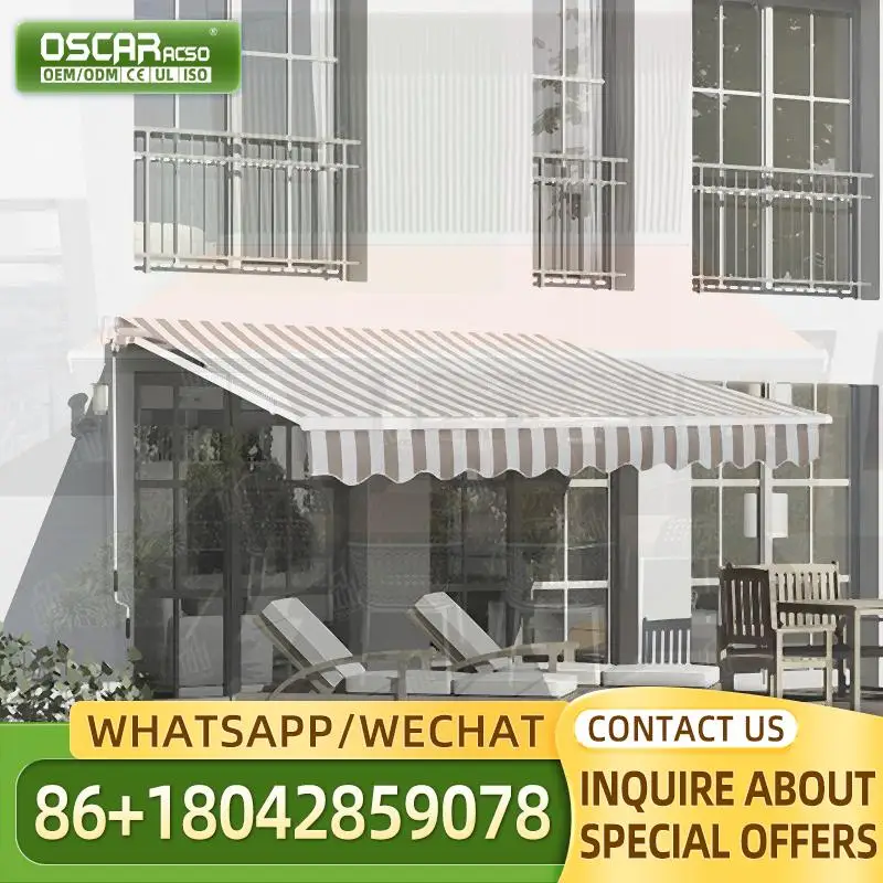 

Automatic Retractable Waterproof PVC Fabric Aluminum Outdoor Awning for Window Skylight Ceiling Pergola Retractable Awning