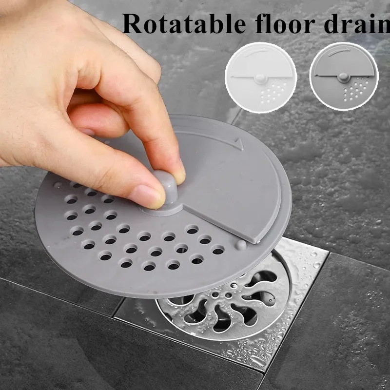 

New Sink Sewer Lid Deodorization Drainage Outlet Press Type Hair Filter Floor Drain Cover for Kitchen Bathroom Wash Basin Cover