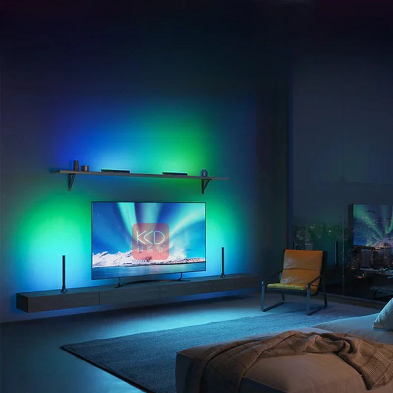 

TV with same screen light strip, color changing light strip, synchronized audio-visual TV, home theater atmosphere light strip