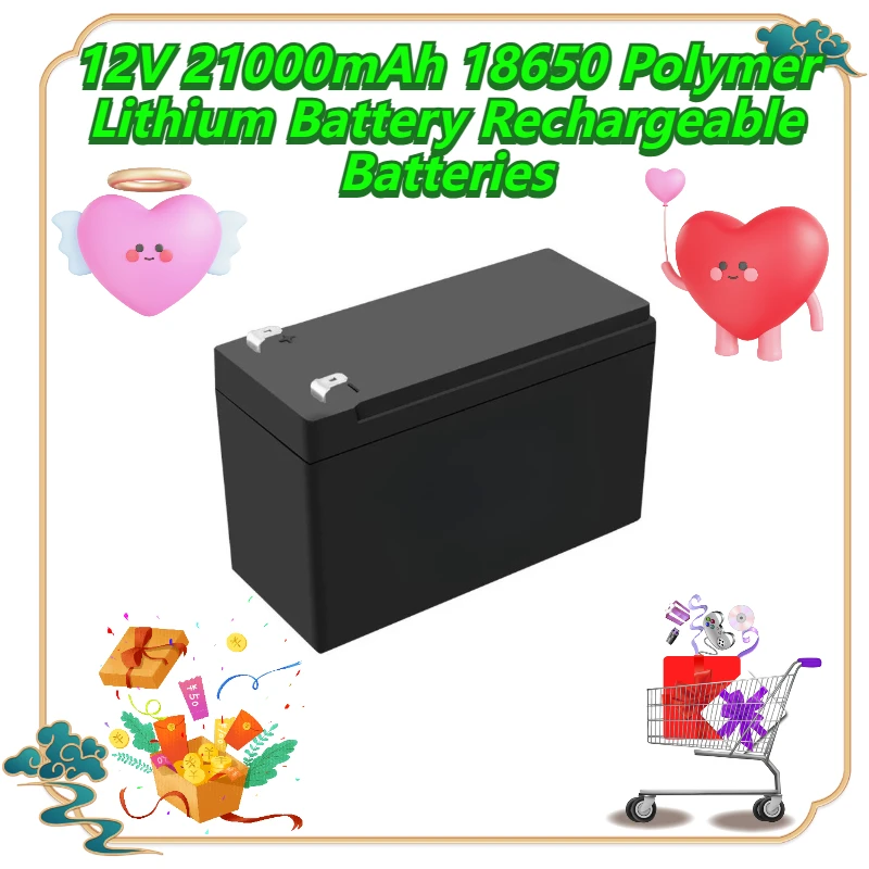 

12V 21000mAh 18650 Polymer Lithium Battery Rechargeable Batteries