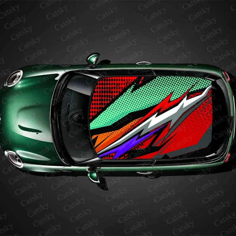 

Геометрический принт в виде брызг, наклейка на крышу автомобиля, обертка для гонок, внедорожник, автоаксессуары, упаковка, окрашенная ПВХ, капот автомобиля, графическая наклейка, украшение