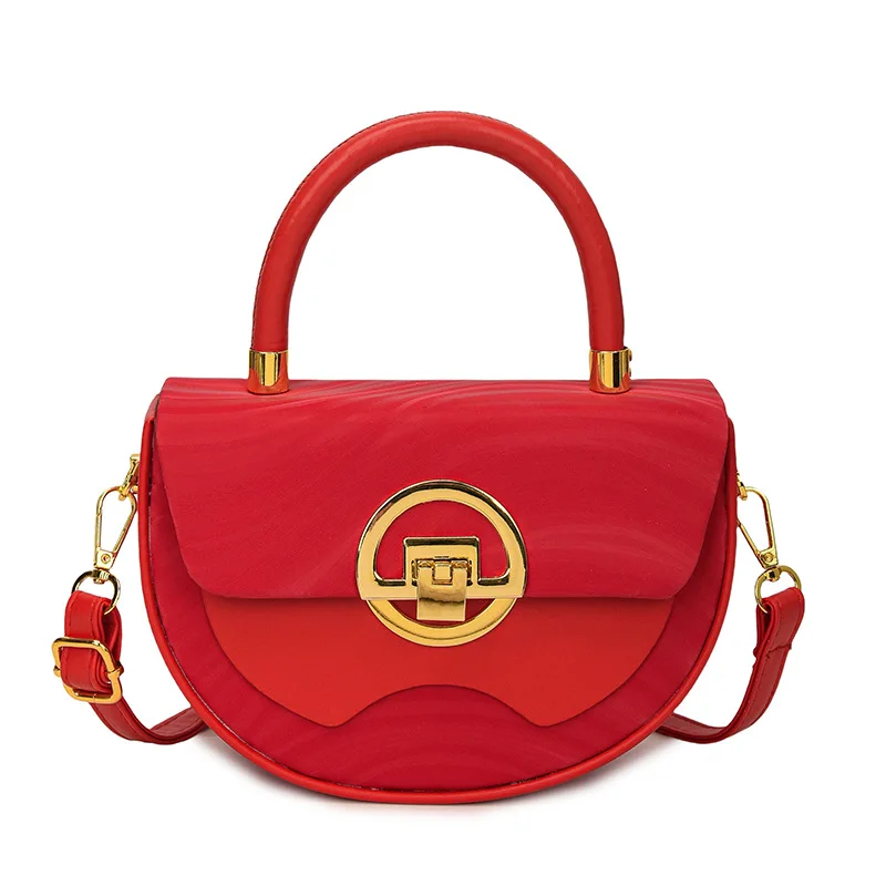 

Fashionable and trendy semi-circular saddle bag 2025 new model, high-end stylish single-shoulder crossbody box bag, exquisite