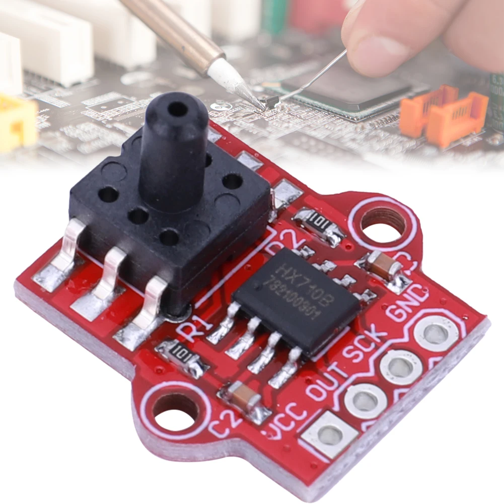 DC 3.3/5V 0-40KPa Air Pressure Sensor Connect 2.5mm Soft Tube Liquid Level Module Digital Barometric Pressure Sensor for Arduino