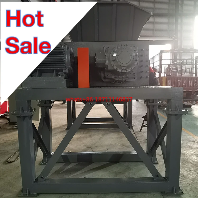 HX brand chamber box industrial double shaft scrap metal shredder for plastic shredder machine crusher