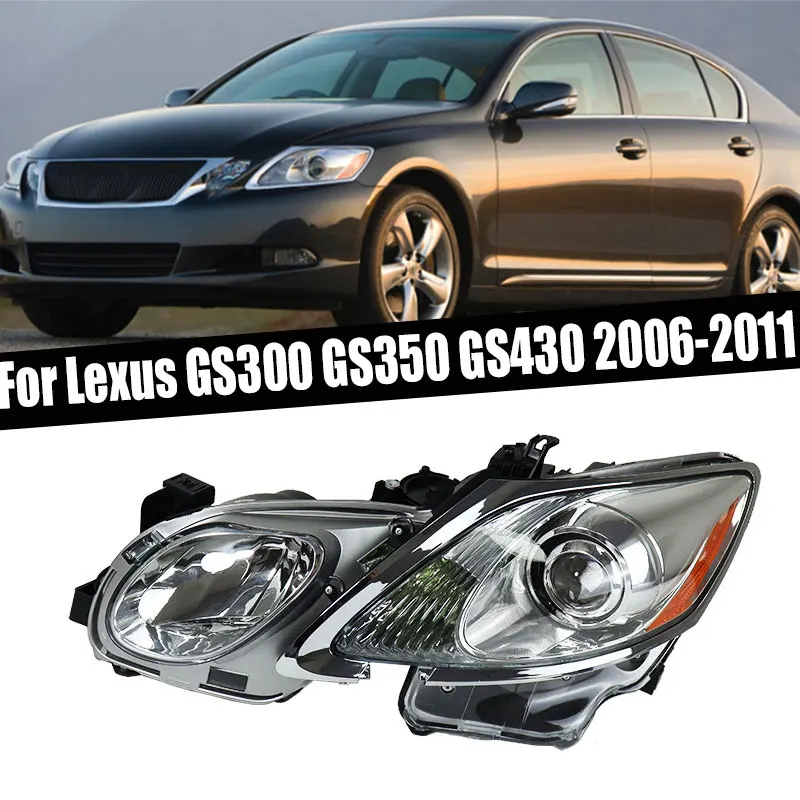 For Lexus GS300 GS350 GS430 GS450h GS460 2006 2007 2008 2009 2011 Front Bumper Xenon Headlight Signal Lamp Head Light Assembly