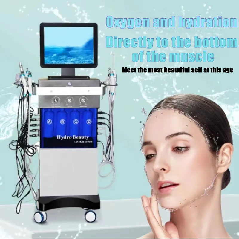 

14 in 1 Hydra Dermabrasion Machine Microdermabrasion Hydra Face Cleanning Machine Skin Rejuventaion Whitening Device Face Care