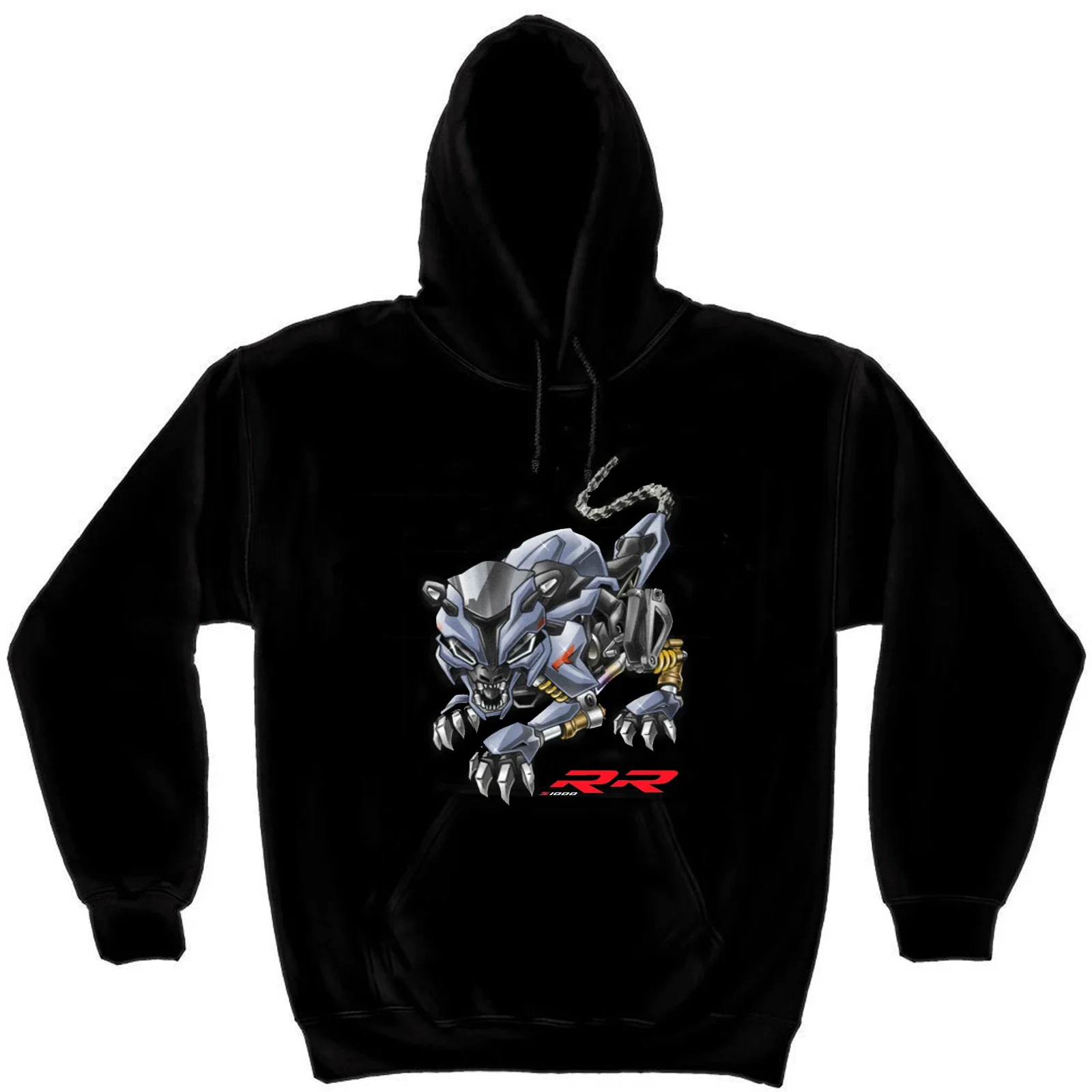 Classic German Motorcycle S1000RR Panther Inspired Pullover Hoodie New 100% Cotton Casual Mens Sweatshirts Fashion Streetwear