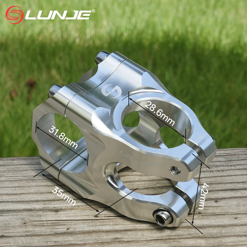 LUNJE المقود الجذعية 35 مللي متر جسر CNC جذع دراجة دراجة هوائية جبلية جسر 31.8 الدراجات الجذعية الناهض الجدول الجبلية الطاقة