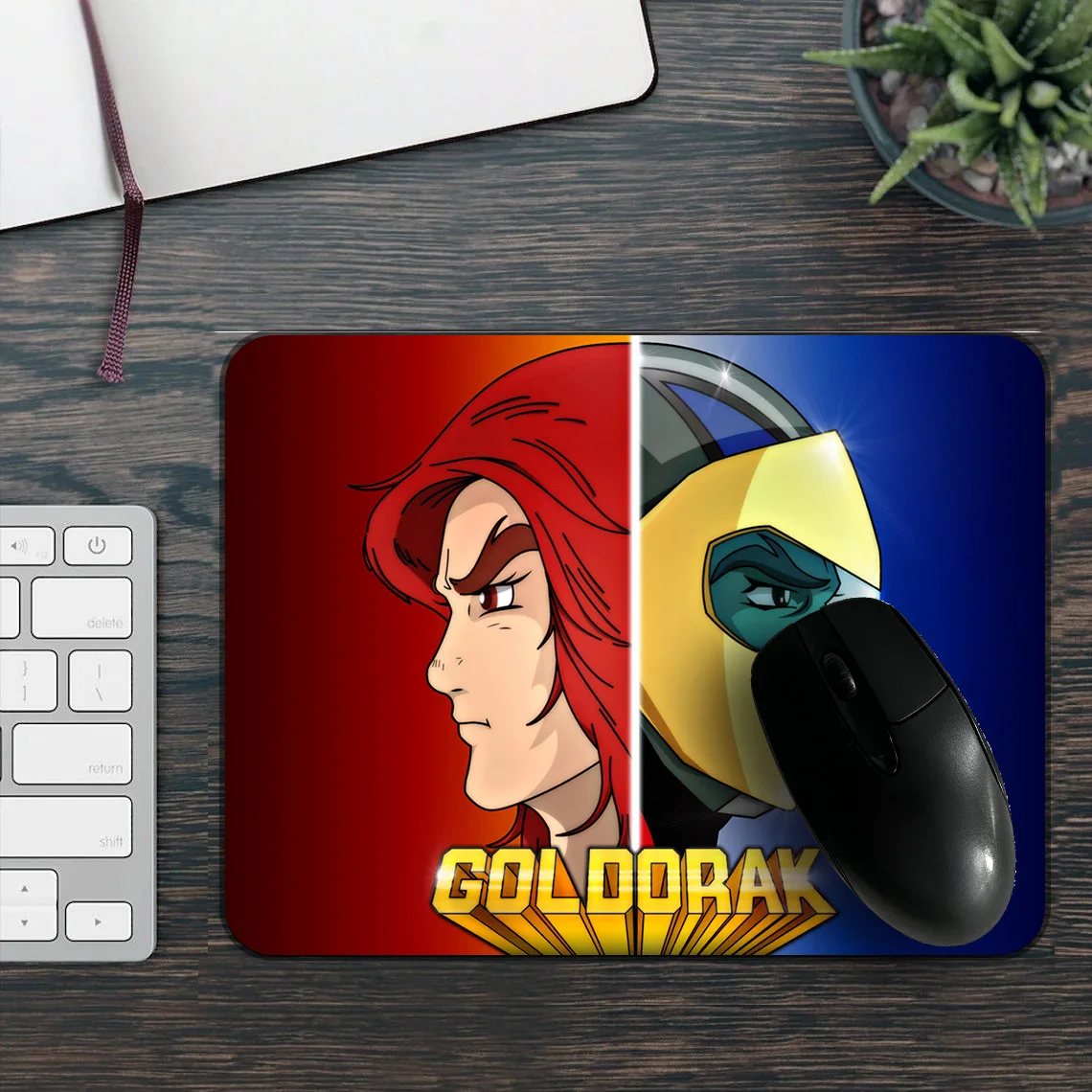 Mini Rubber Mouse Pad Goldorak Gaming Speed Office Computer Accessories Desk Mat Small Size UFO Robot Grendizer 1pc/2pc Packing