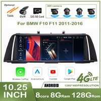 10.25'' Android 14 For BMW 5 Series F10 F11 520i 525i 528i 2011 - 2017 CIC NBT System CarPlay Stereo Radio Multimedia Navigation