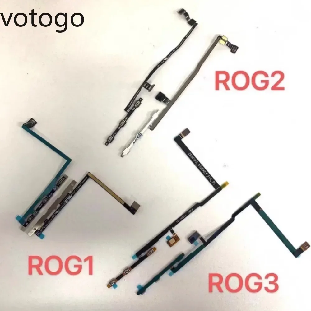 2 in 1 Original For ASUS ROG Phone 2 3 5 5S Pro 6 7 8 Power ON OFF + Volume Button Switch Connector Flex Cable Replacement Parts