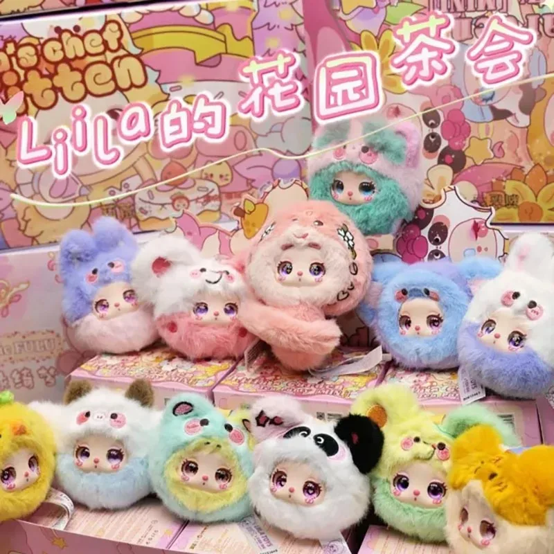 Véritable Liila's Garden Tea Party boîte aveugle en peluche à la mode poupée en vinyle jouet en peluche mignon sac de voyage pendentif enfants boîte mystère cadeaux pour filles