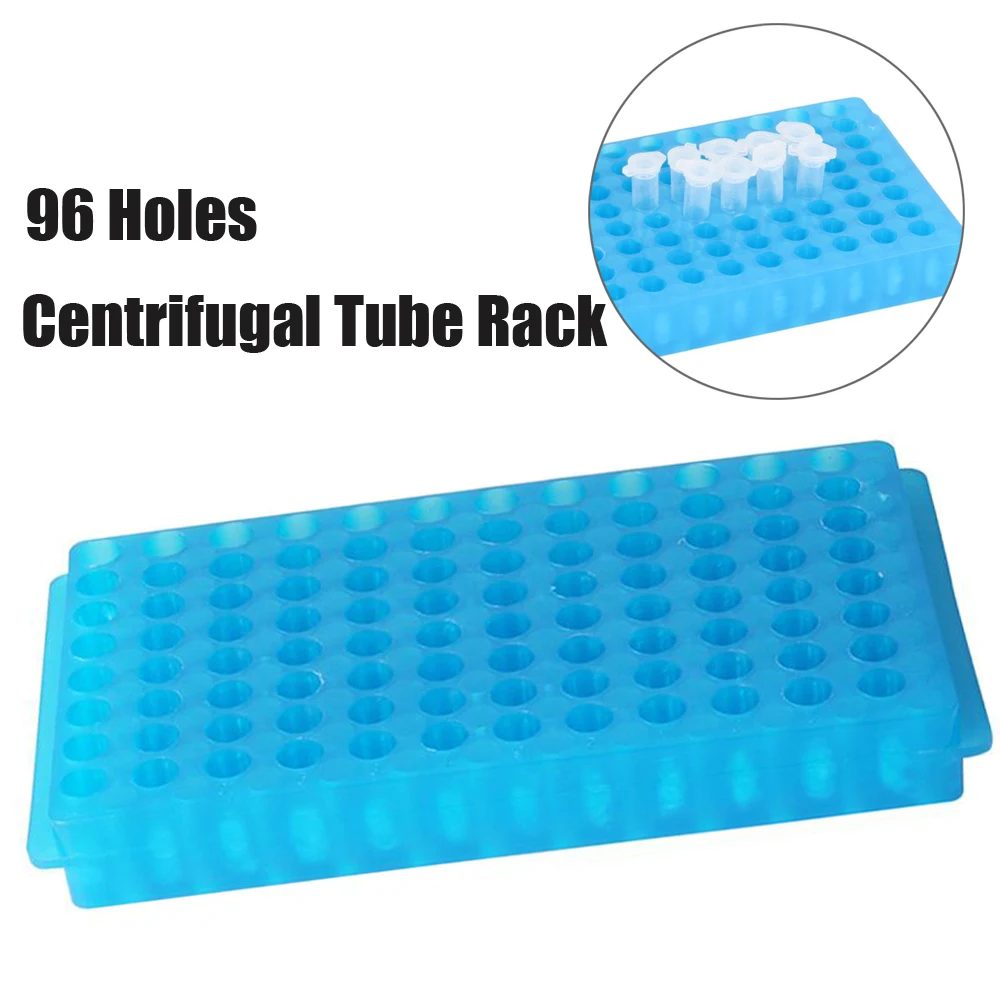 teste centrifugo plastico tubo rack centrifuga vial tubo suporte laboratorio suprimentos pcr tube rack lado 96 buracos 05ml 15ml 2ml 01