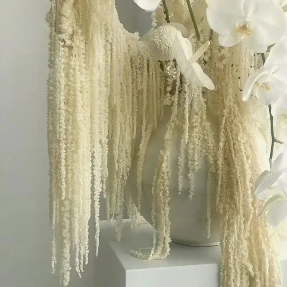 DIY  Hanging Amaranthus Dried Flowers for Wedding Arch Bridal Bouquets Decor Eternal Lovers Tears Nordic Shop Windows Display