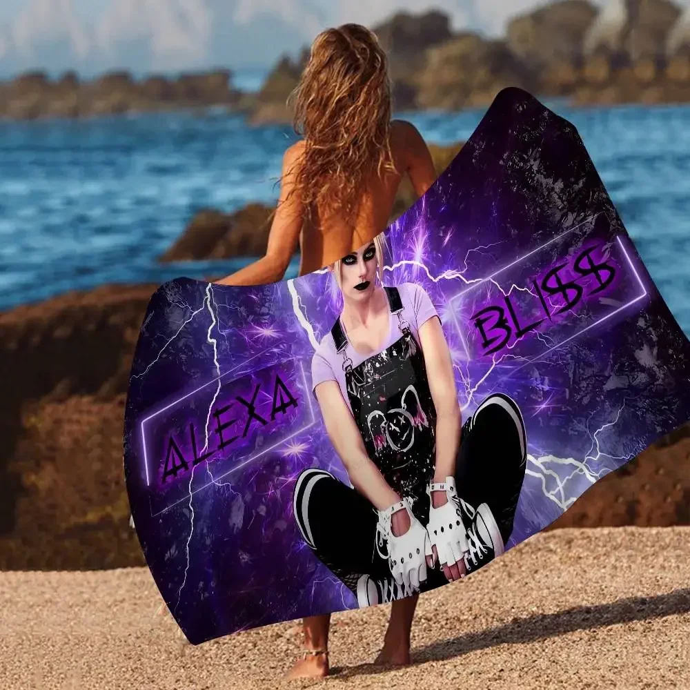 Wrestler A-Alexa B-Bliss Microfiber Beach Towel Absorbent Quick dry Soft Yoga Swimming Resort Mountain Climbing Towel