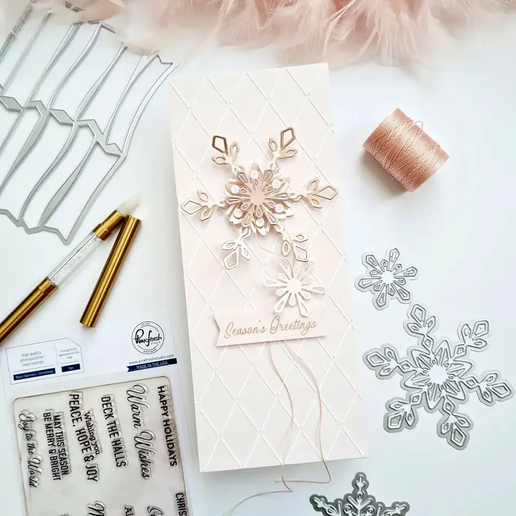 2023 novos flocos de neve de natal corte de metal dados para decorar scrapbook diy cartão de papel álbum molde gravação artesanato modelo