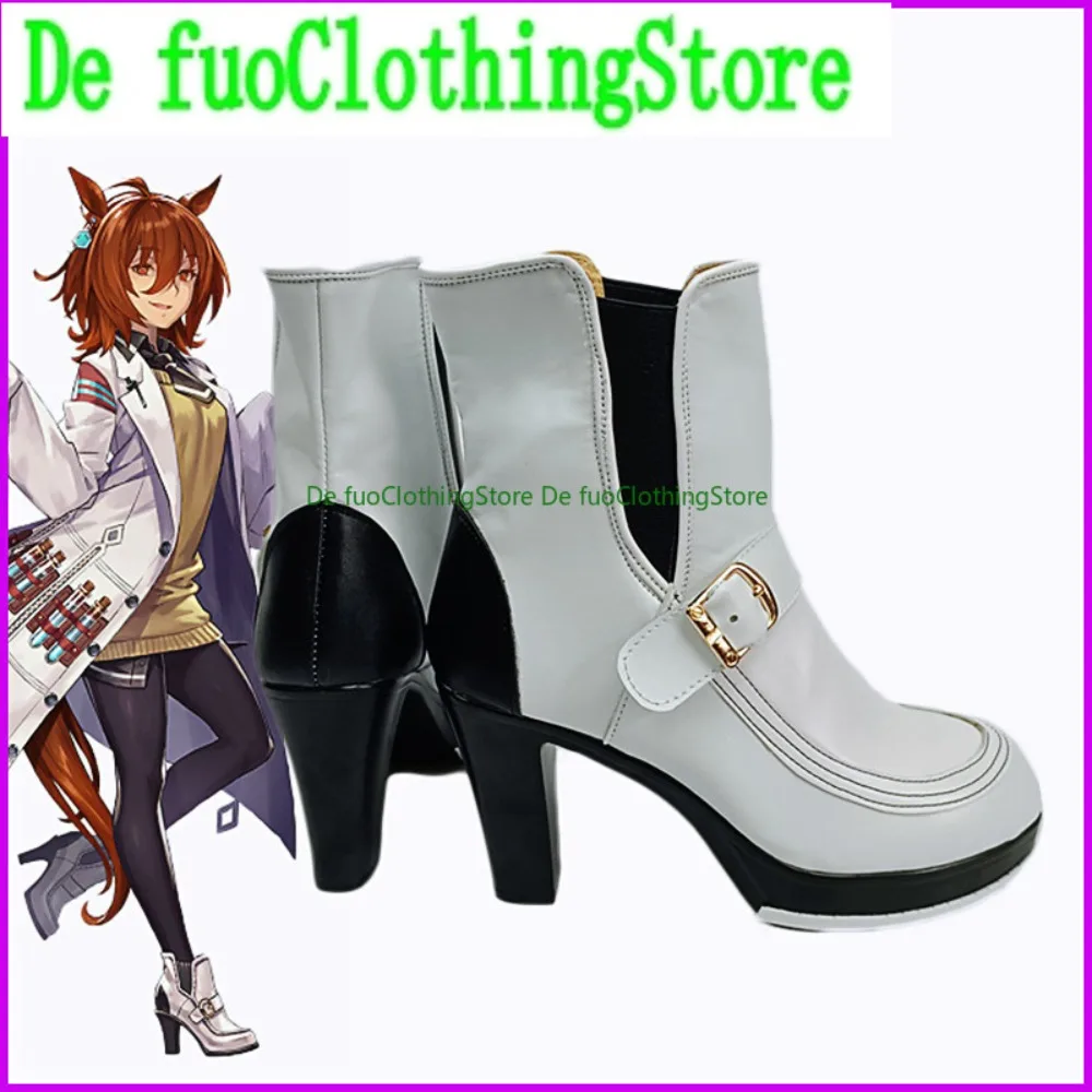 DefuoClothing Uma Musume Air Groove Cosplay Sapatos Cavalo Menina Personagem Botas Halloween Carnaval Festa Trajes Acessórios Sapatos