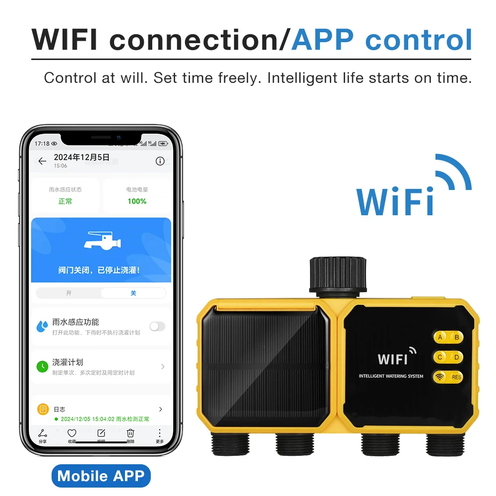 Temporizador de Riego Solar Wi - Smart Garden Iot reseña y precio
