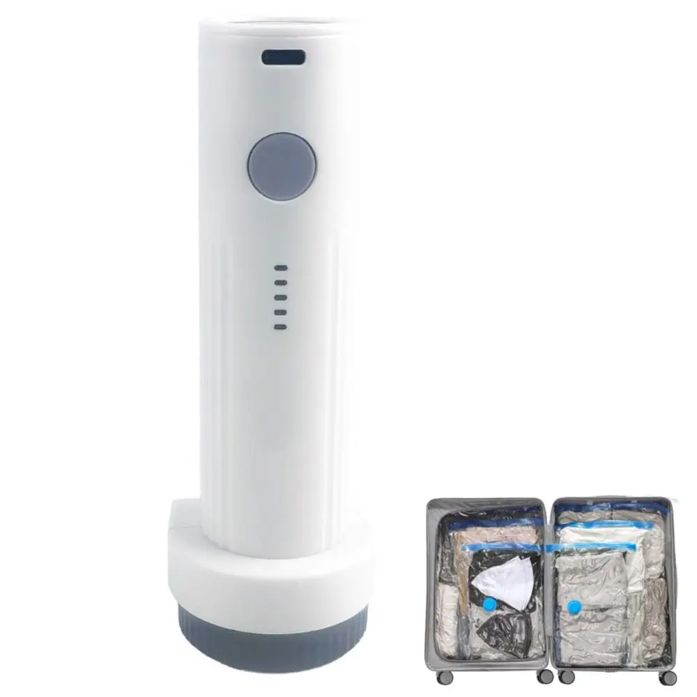 Rechargeable Electric Vacuum Pump Low Noise Portable Compressed Bag Air Pump Lightweight Mini Vacuum Bag Suction Pump Travel