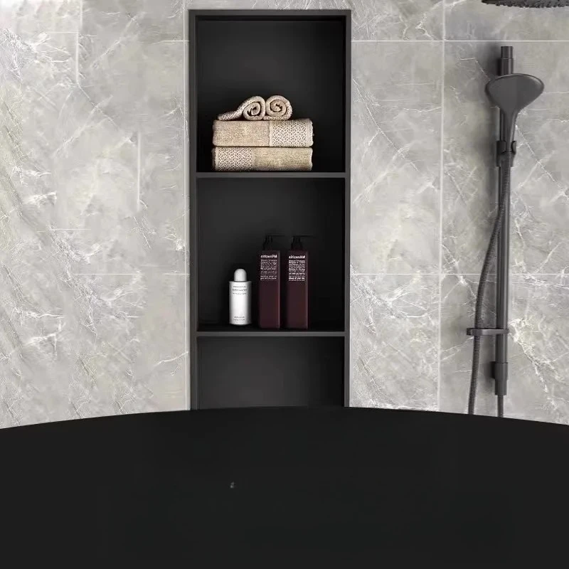 

‌Custom Made 304 Stainless Steel Recessed Bathroom Niche, Ultra-Slim Multi-layer Storage Cabinet for Wall Embedded Installation