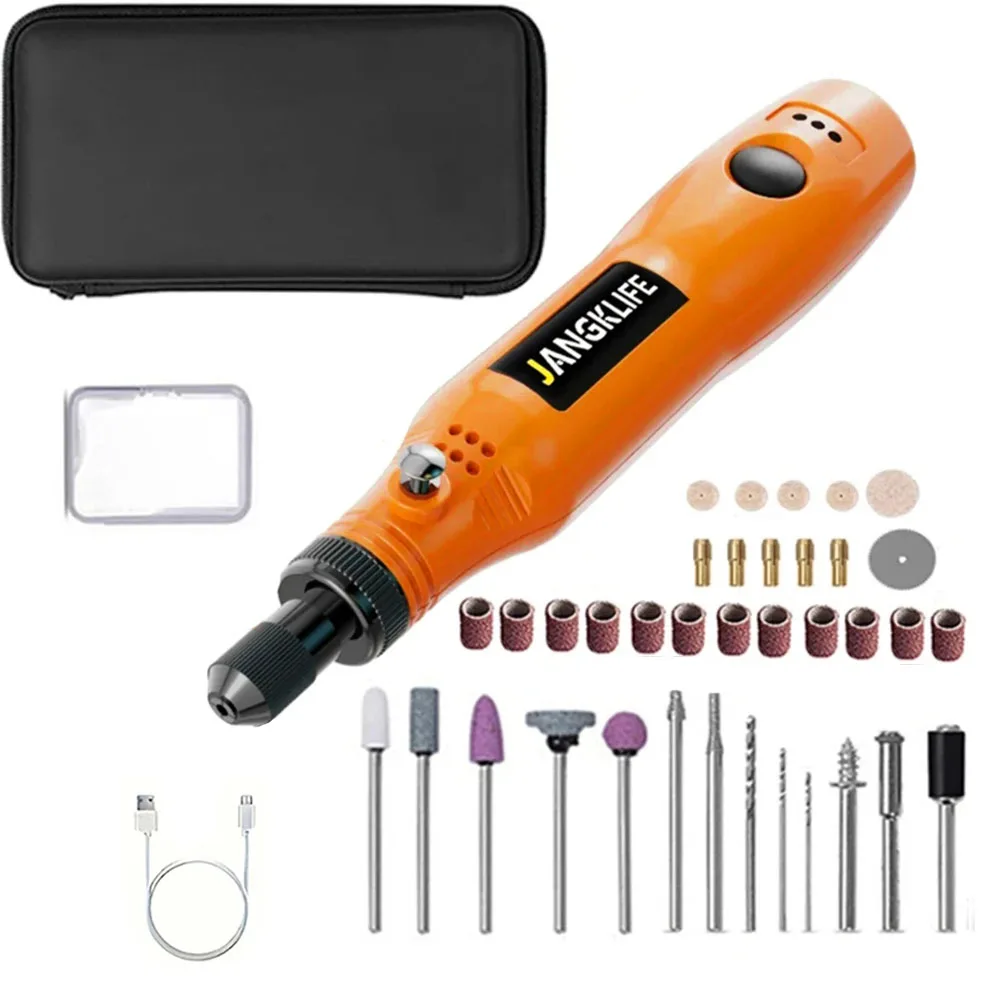 USB Cordless Rotary Tool Kit Woodworking Engraving Pen DIY For Jewelry Metal Glass Mini Wireless Drill