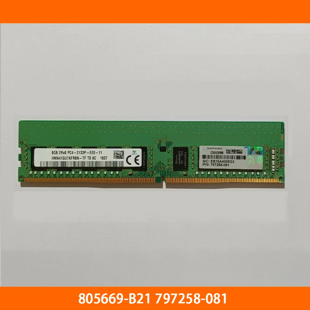

1PCS Server Memory 805669-B21 797258-081 8GB 2RX8 DDR4 2133 PC4-2133P ECC Fully Tested