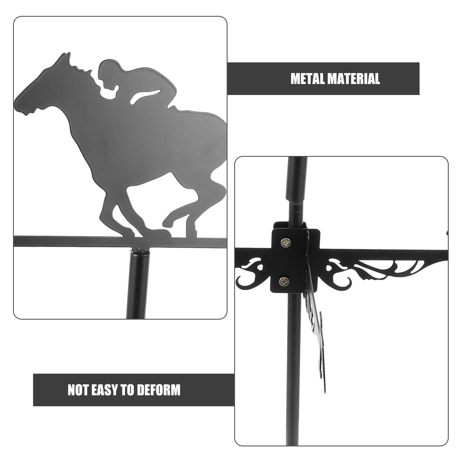 

Creative Zinc Alloy Weather Vane Metal Wind Direction Indicator Decorative Garden Ornament Roof Yard Decoration Durable Easy