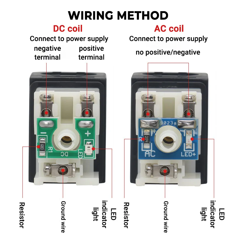 3V210-08 3 Way Port 2 Position Pneumatic Solenoid Valve NC/NO Electric Control Air Valve DC12V DC24V AC110V AC220V