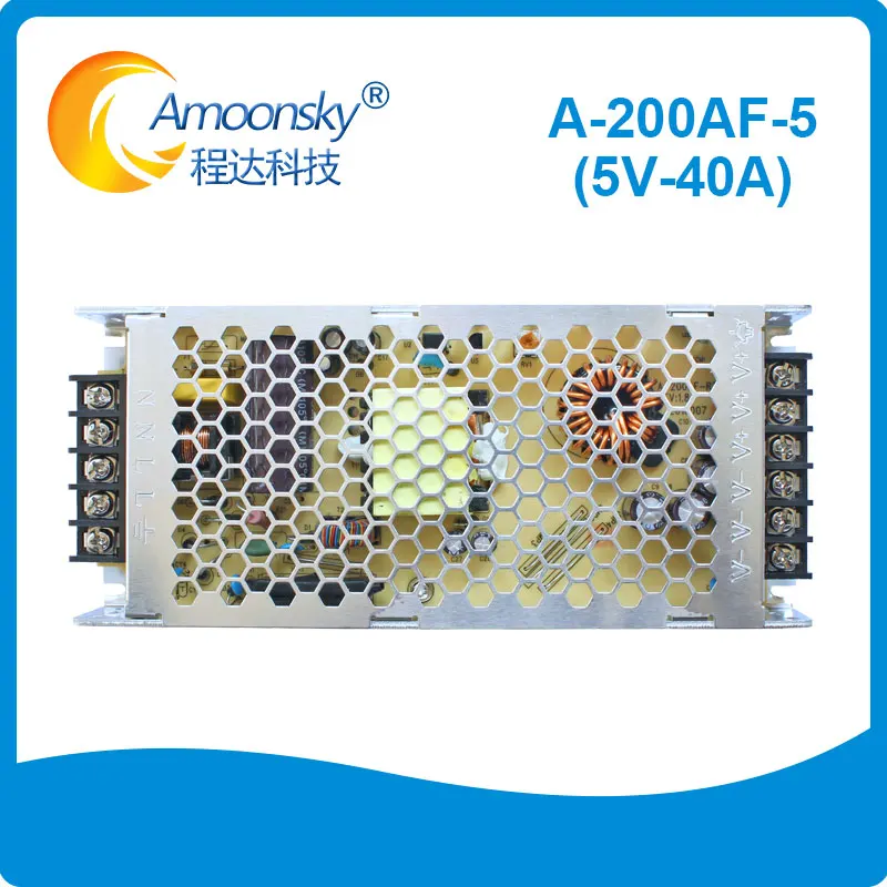 

Chuanglian A-200AF-5 LED Display Power Supply 5V40A 200W Power Supply for Advertising LED Video Wall LED Indicator Light