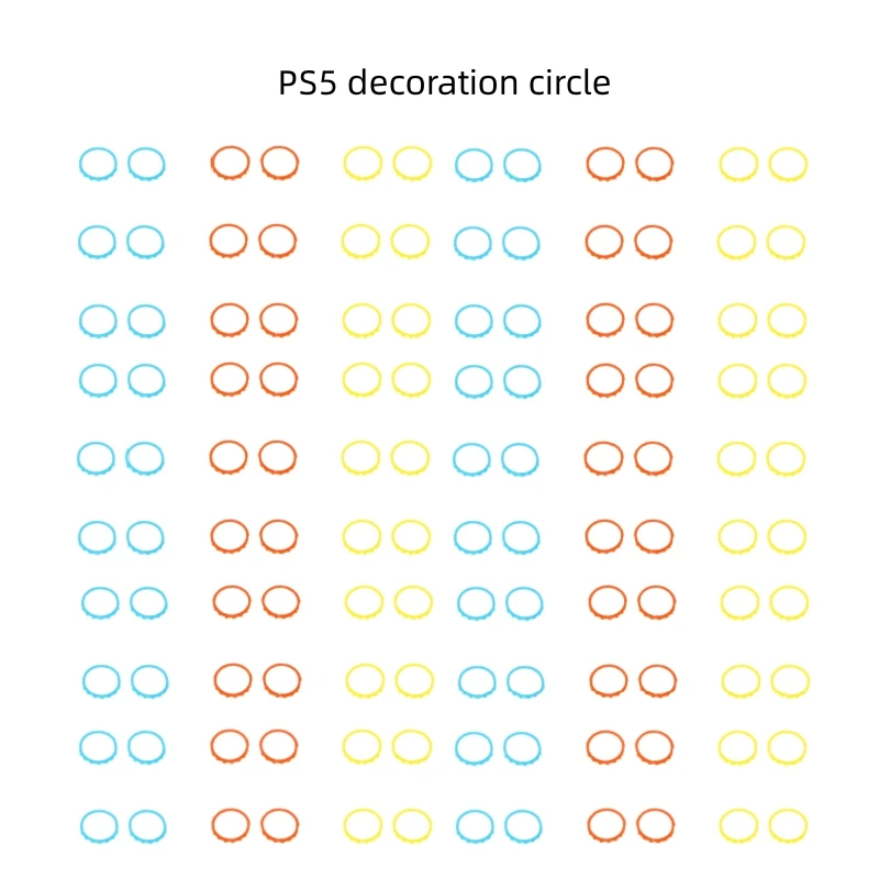 1pcs Suitable For PS5 Handle DIY Color Accessories For PS5 Decoration Circle For PlayStation5 Replacement Accessories